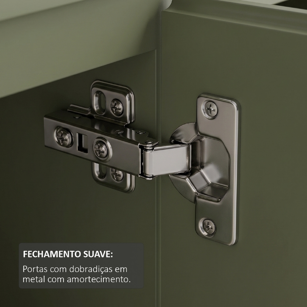 Buffet Aparador 180cm 4 Portas Maui Menta A09 - Mpozenato