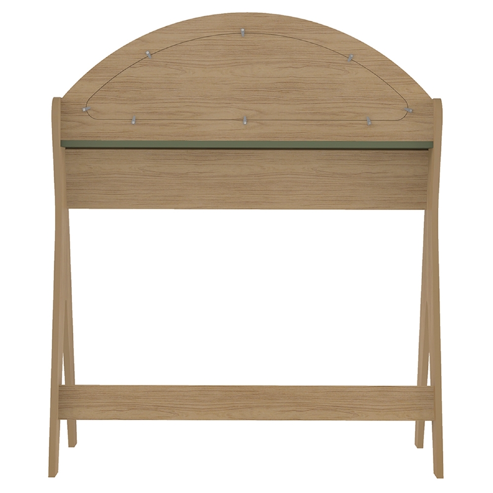 Mesa Escrivaninha Para Computador 90cm Olive Carvalho/Menta A09 - Mpozenato