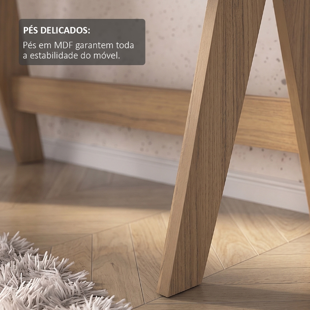 Mesa Escrivaninha Para Computador 90cm Olive Carvalho/Menta A09 - Mpozenato