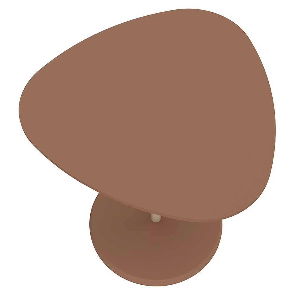 Mesa Lateral Organica 45cm Ravena Terracota A09 - Mpozenato