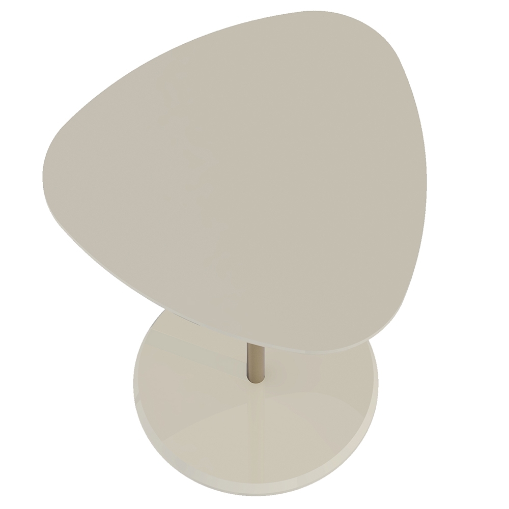 Mesa Lateral Organica 51cm Ravena Off White A09 - Mpozenato