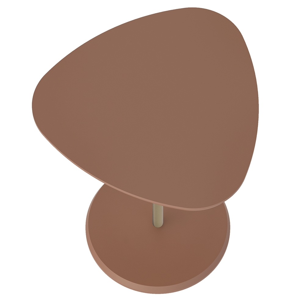 Mesa Lateral Organica 51cm Ravena Terracota A09 - Mpozenato