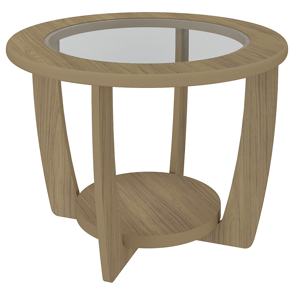 Mesa de Centro Para Sala Redonda 60cm Dalia Carvalho A09 - Mpozenato