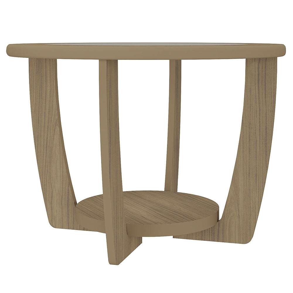 Mesa de Centro Para Sala Redonda 60cm Dalia Carvalho A09 - Mpozenato