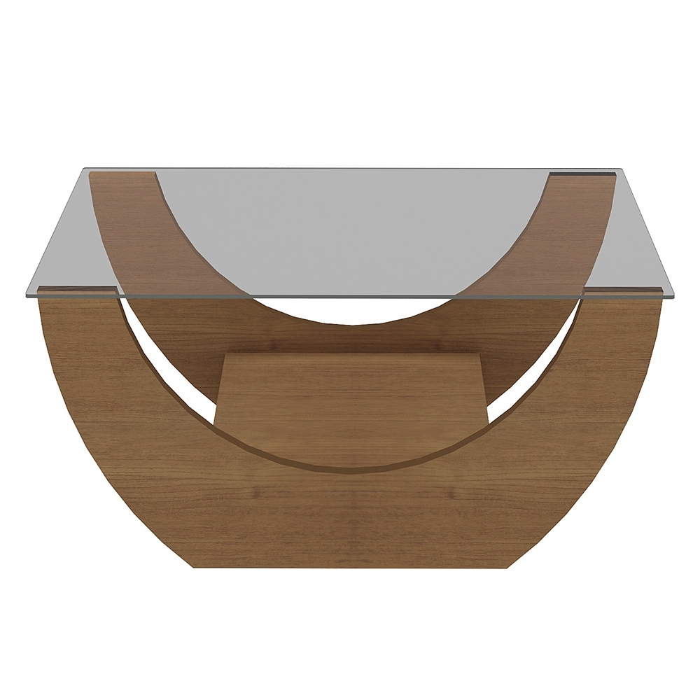 Mesa de Centro Baixa Para Sala Retangular Breeze Cinamomo A09 - Mpozenato