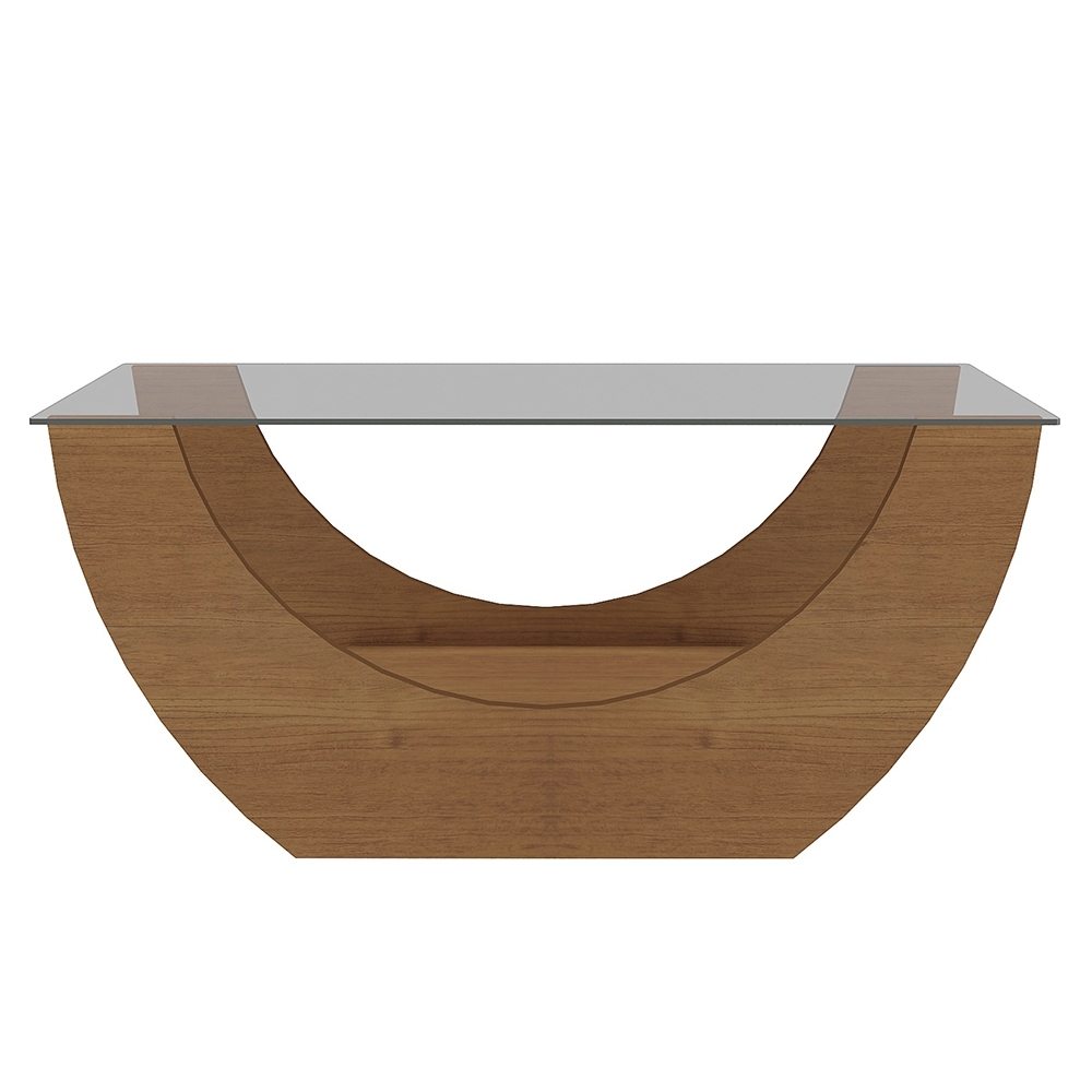Mesa de Centro Baixa Para Sala Retangular Breeze Cinamomo A09 - Mpozenato