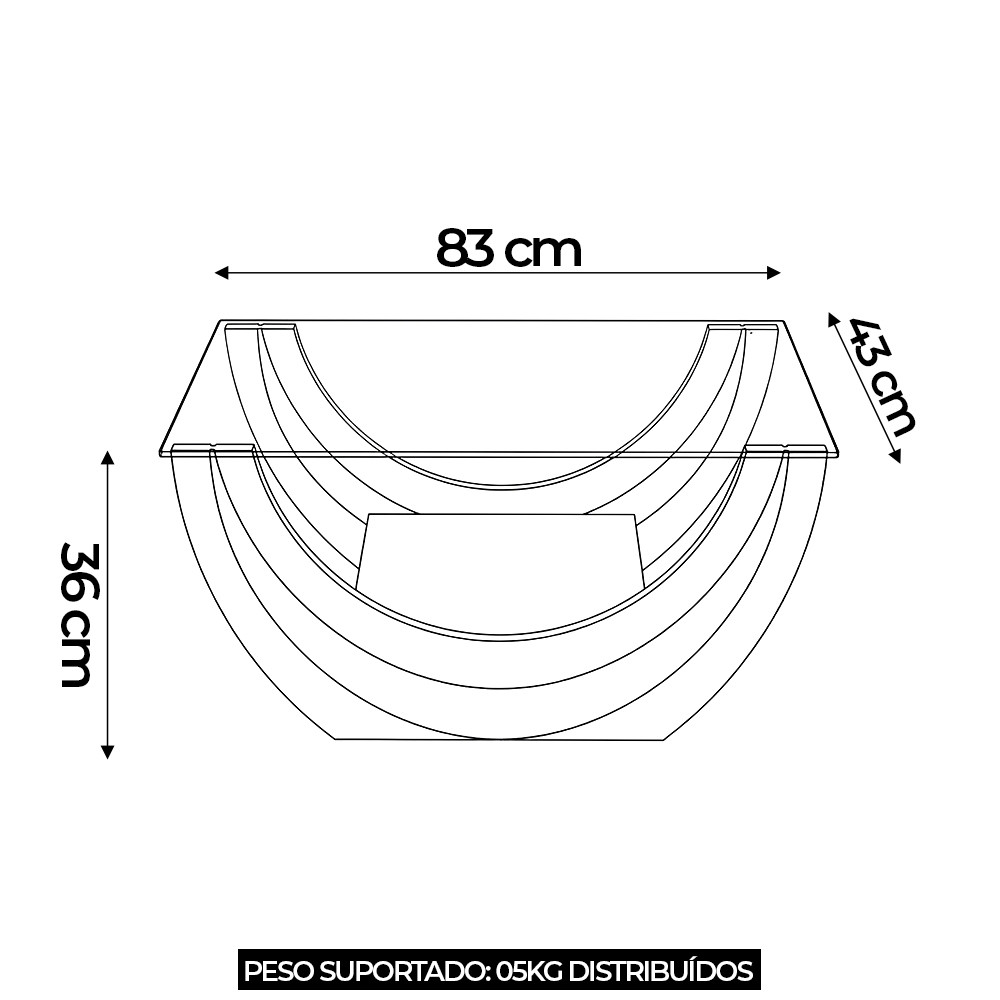 Mesa de Centro Baixa Para Sala Retangular Breeze Cinamomo A09 - Mpozenato
