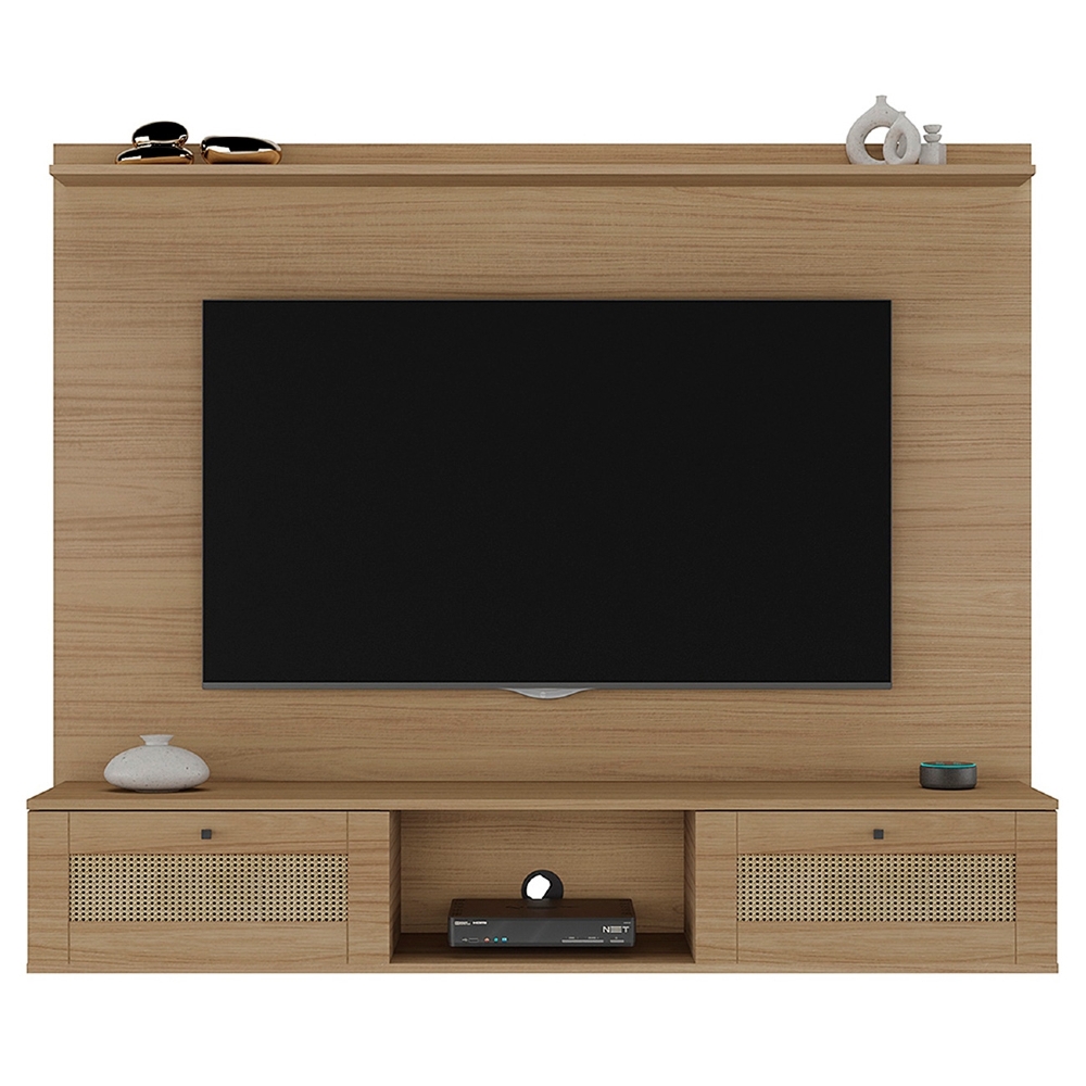Painel TV 65 Pol 160cm 2 Portas Tulum Carvalho A09 - Mpozenato