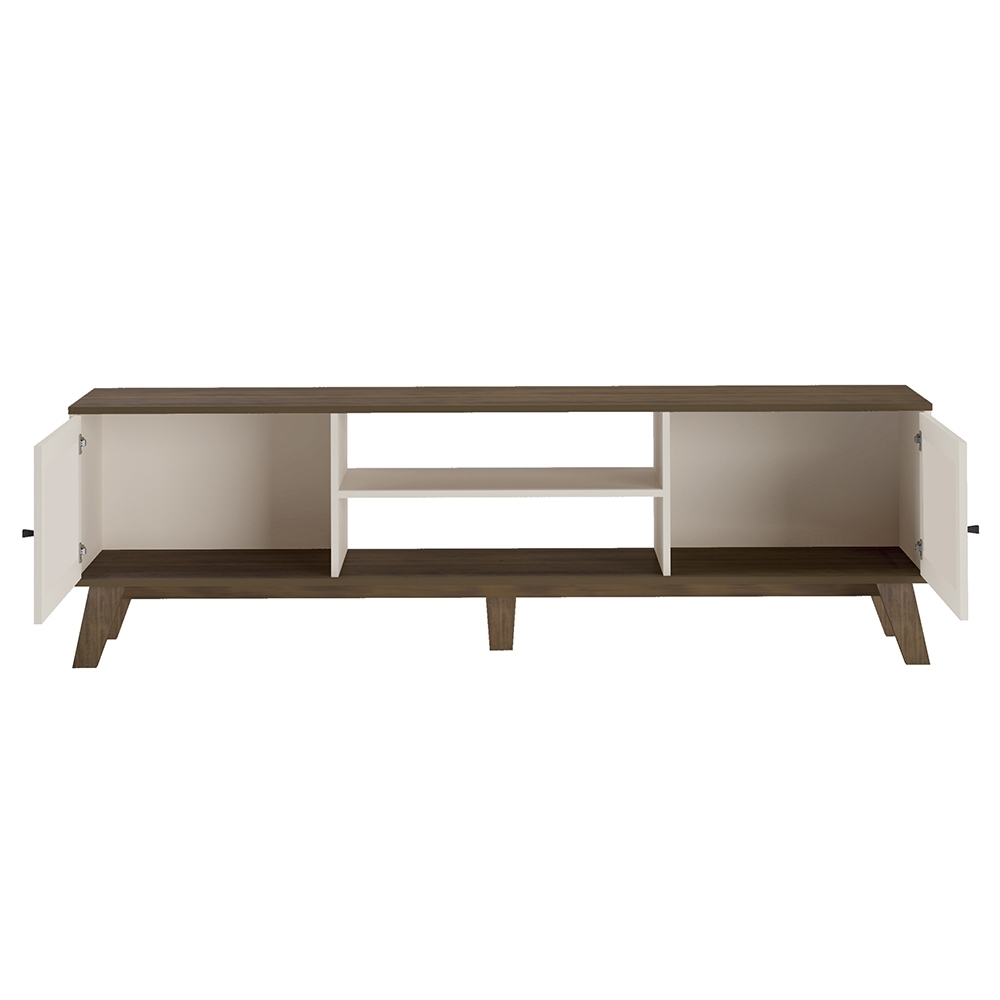 Rack TV 75 Pol 180cm 2 Portas Sofie Pinho/Off White A09 - Mpozenato
