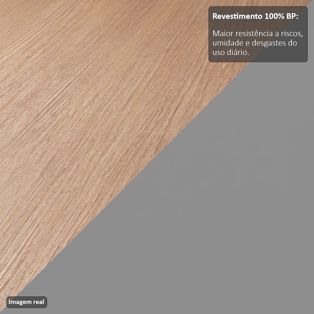 Balcão Gabinete Para Pia 180cm Sem Tampo Dallas Castanho/Cinza - Lumil