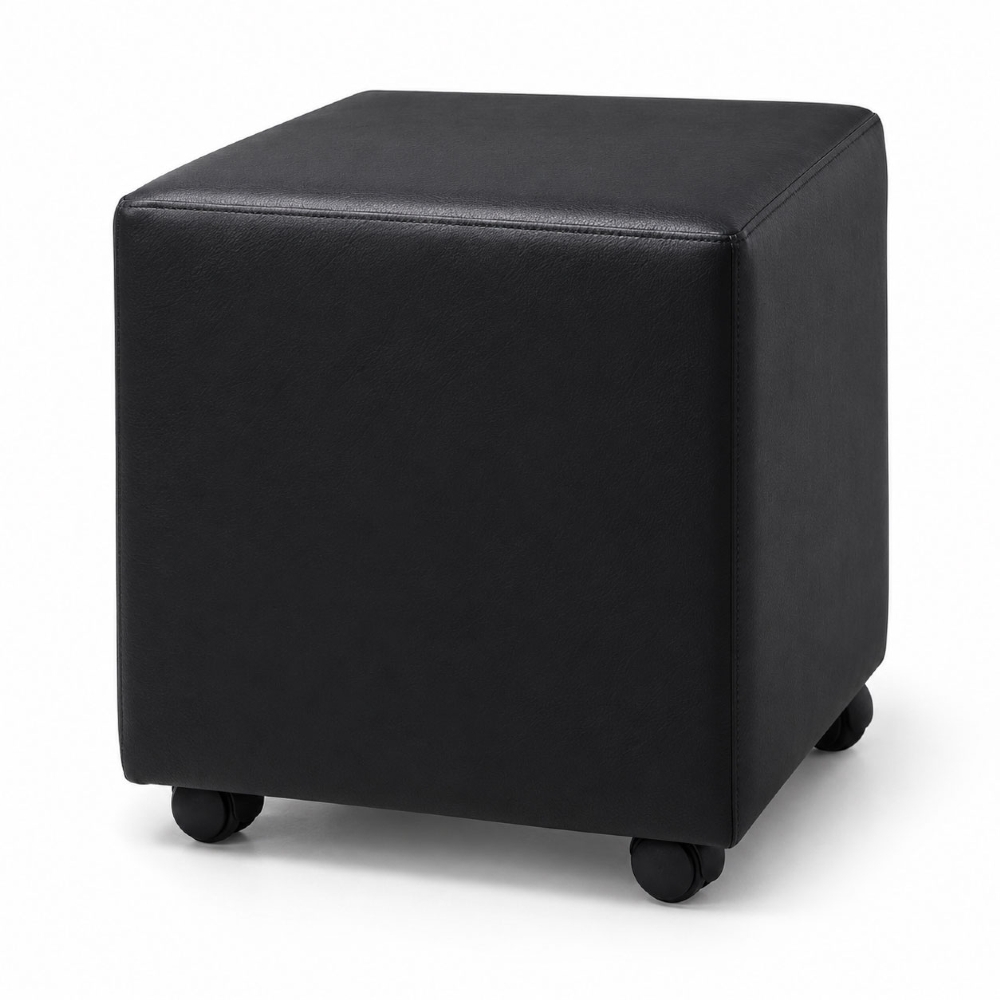 Puff Decorativo 38cm Diks com Rodízios Sintético C-05 - Domi