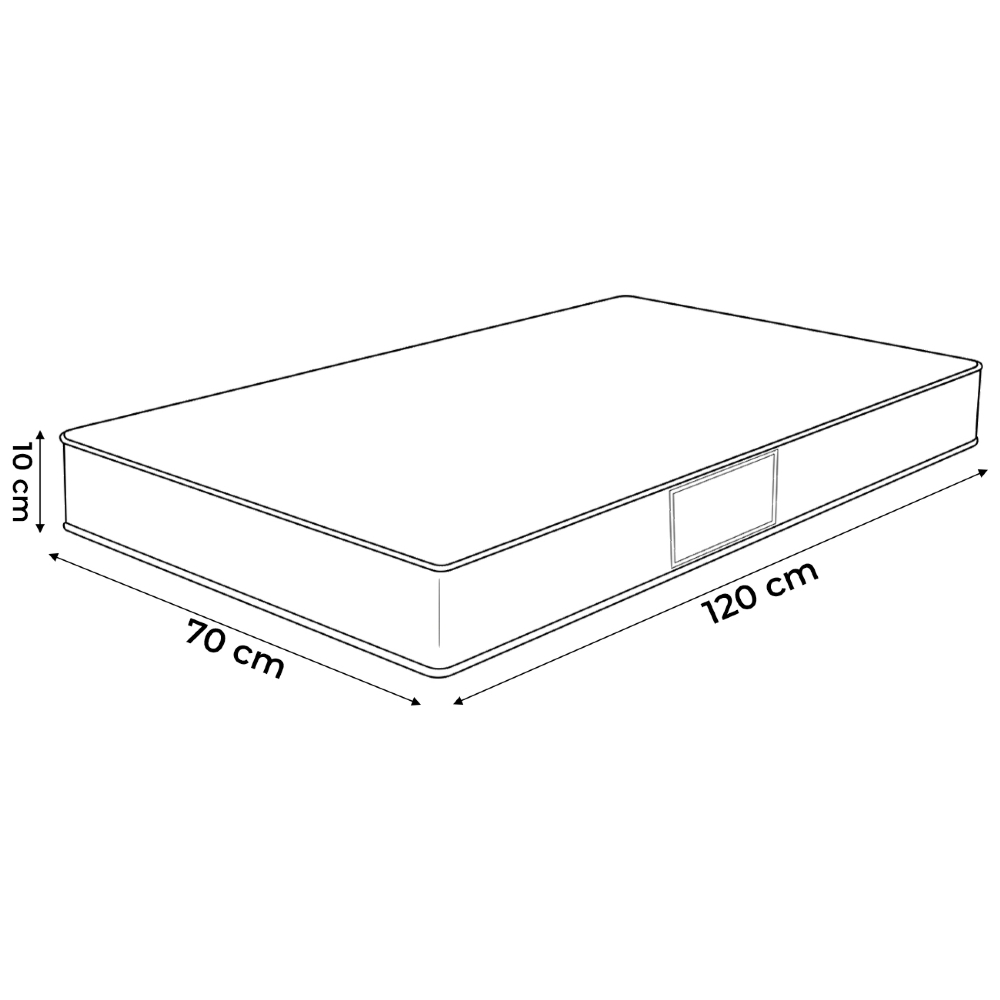 Colchão Para Berço 70cm Espuma D18 Supreme Branco - Gazin