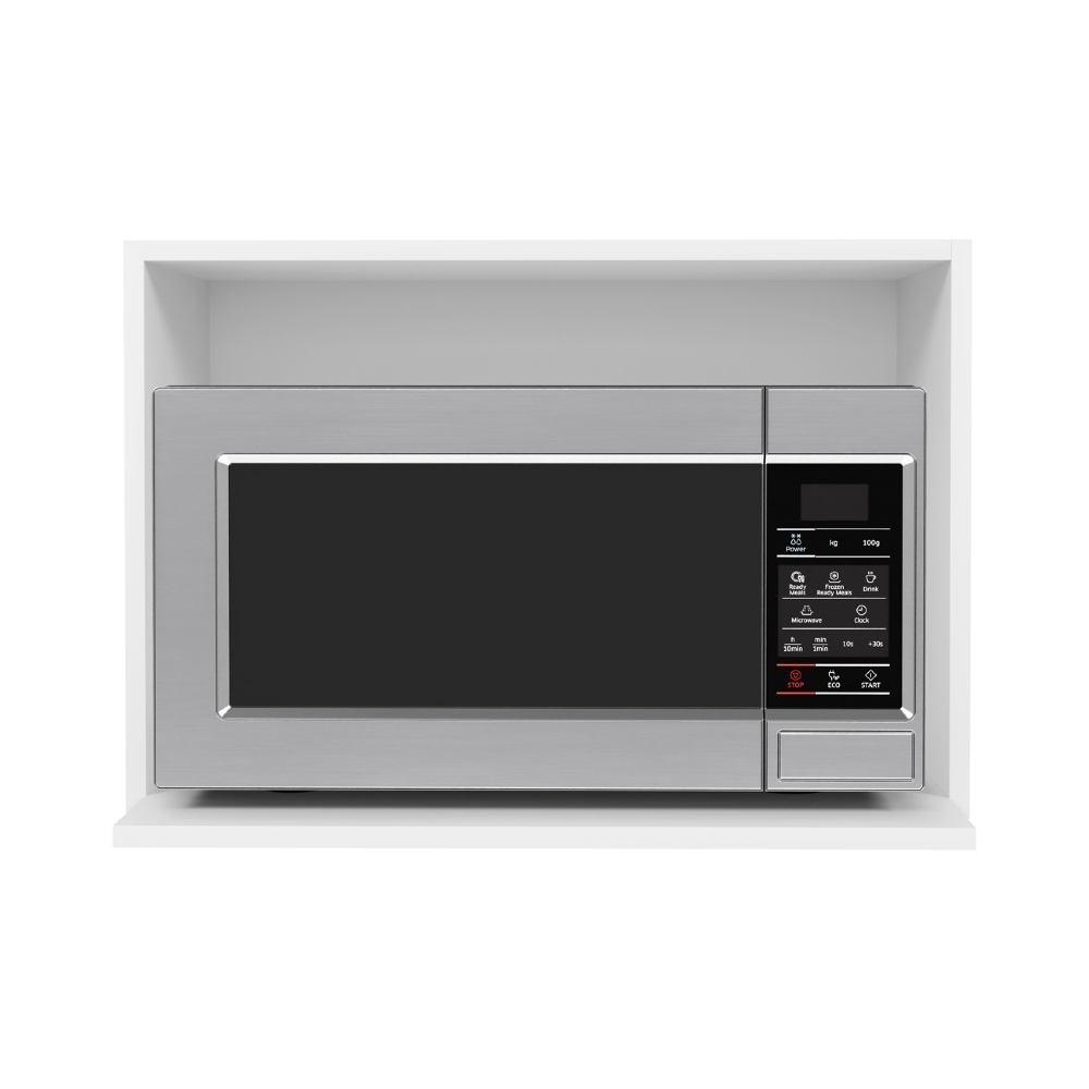 Suporte Microondas e Forno Elétrico Aéreo 60cm Itália Branco - Lumil
