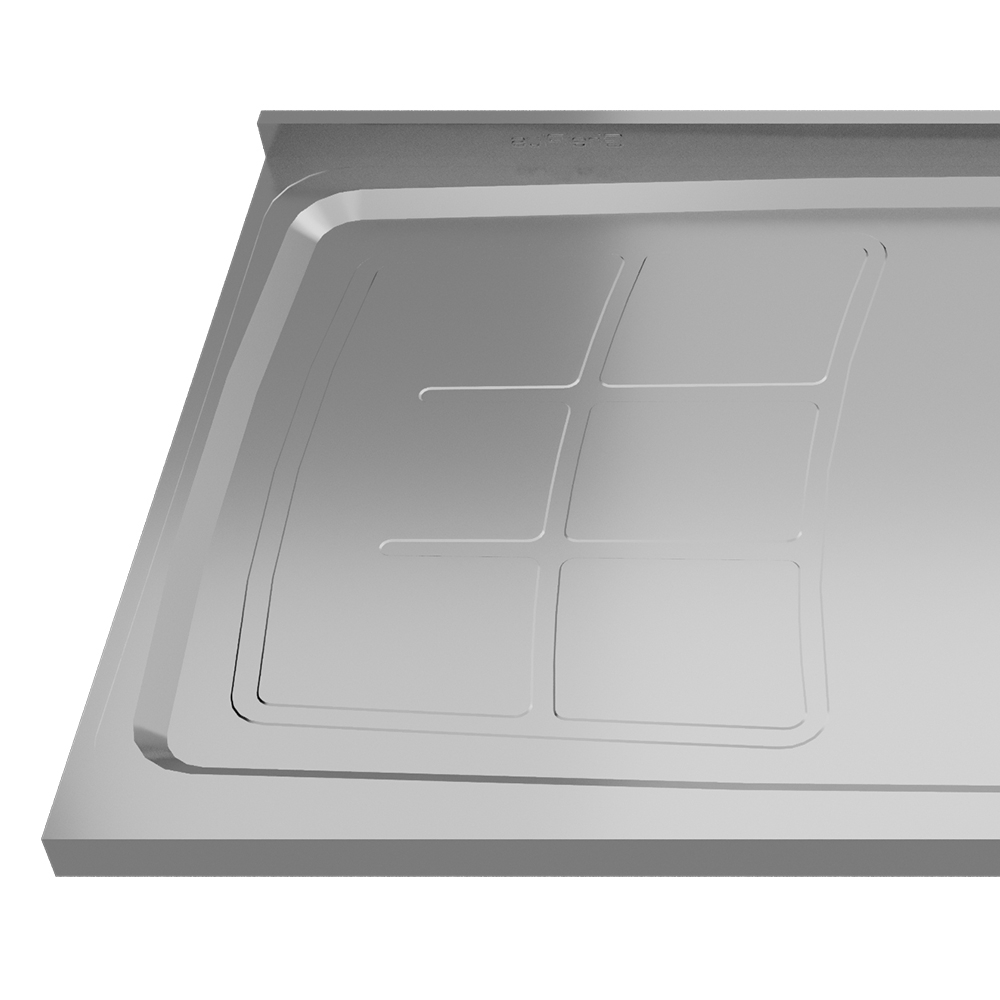 Pia de Cozinha com Cuba Deslocada Direita Ávila 120cm Aço Inox G01 - Mpozenato