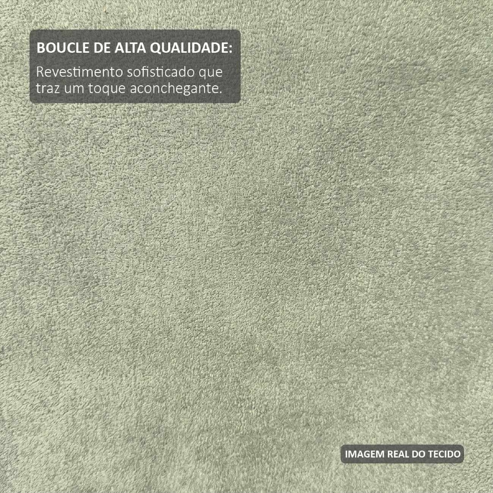 Cama Casal Flutuante Com Cabeceira 140cm Float Boucle Oliva - Mpozenato
