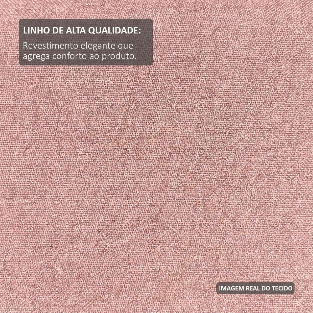 Cama Queen Flutuante Com Cabeceira 160cm Float Linho Rosa - Mpozenato