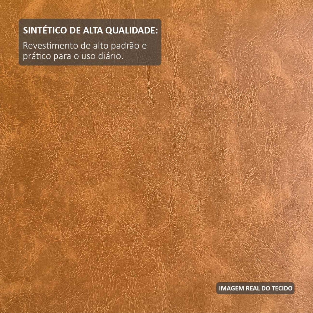 Cama Casal Flutuante Com Cabeceira 140cm Float Sintético Canela - Mpozenato