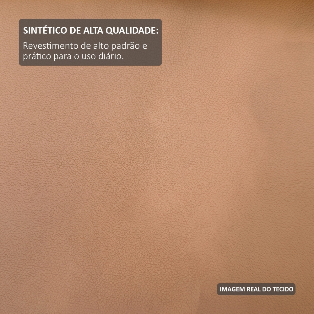 Cama King Flutuante Com Cabeceira 195cm Float Sintético Mocca - Mpozenato