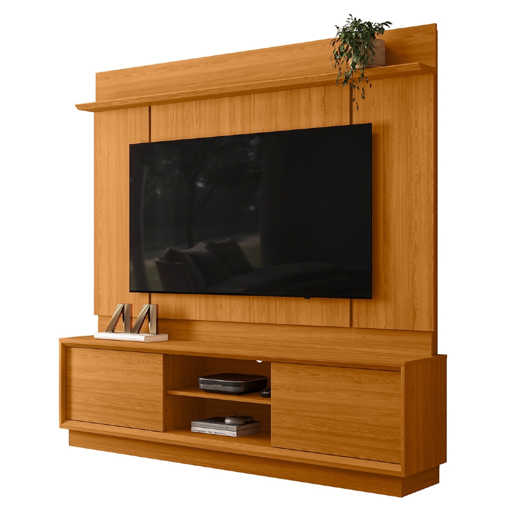 Estante Painel TV 75 Pol 184cm Dara Cinamomo Z10 - Mpozenato
