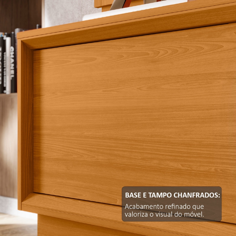 Estante Painel TV 75 Pol 184cm Dara Cinamomo Z10 - Mpozenato