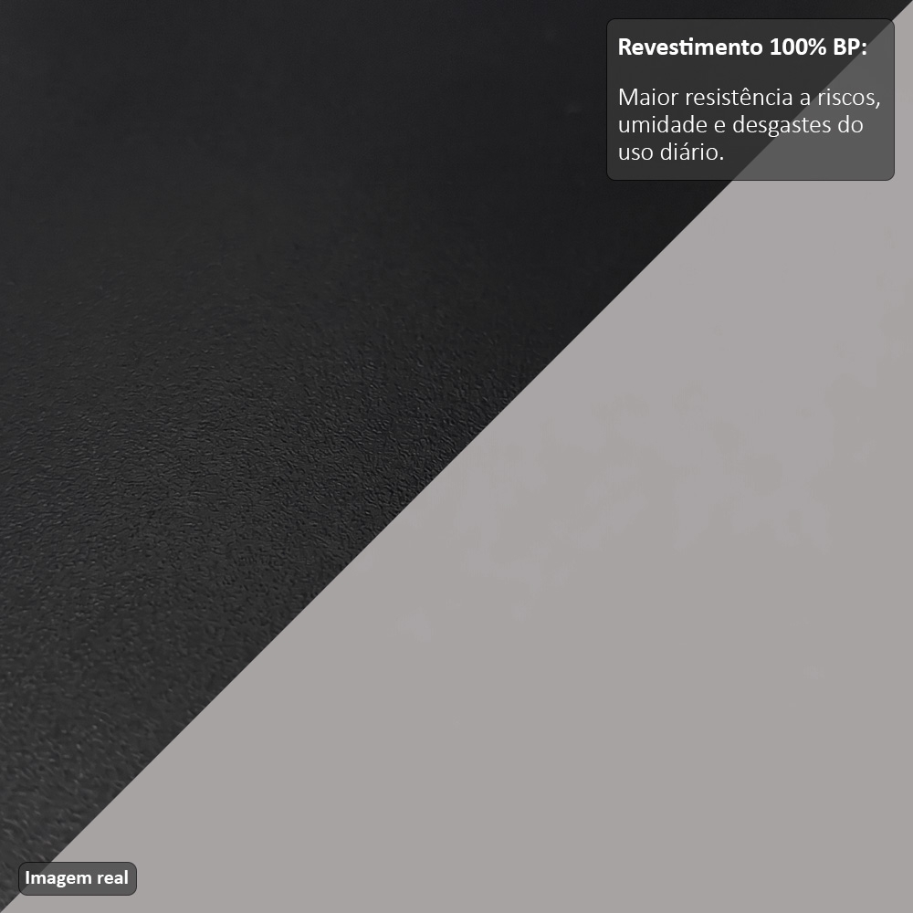 Balcão Gabinete para pia sem Tampo 150cm Marrocos Preto/Cinza - Lumil