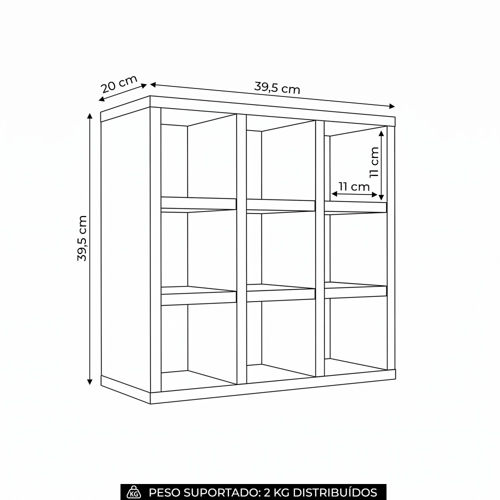 Nicho Decorativo Porta Toalha Barbearia Branco  - AJL Móveis