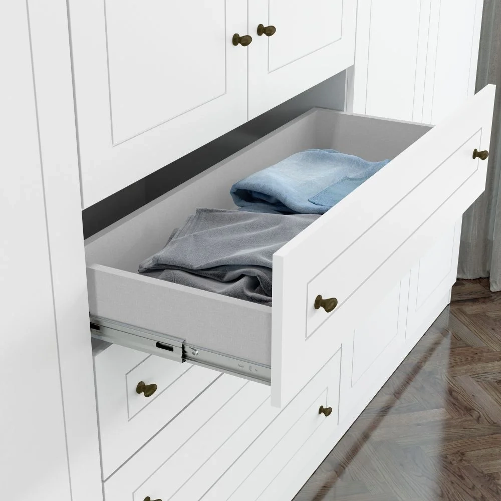 Guarda Roupa Casal 6 Portas Americano Branco - Henn