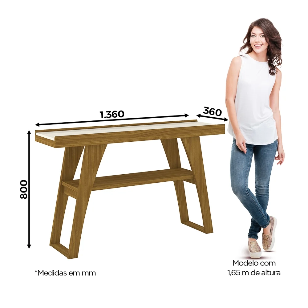 Aparador Menphis Nature/Off White - Henn