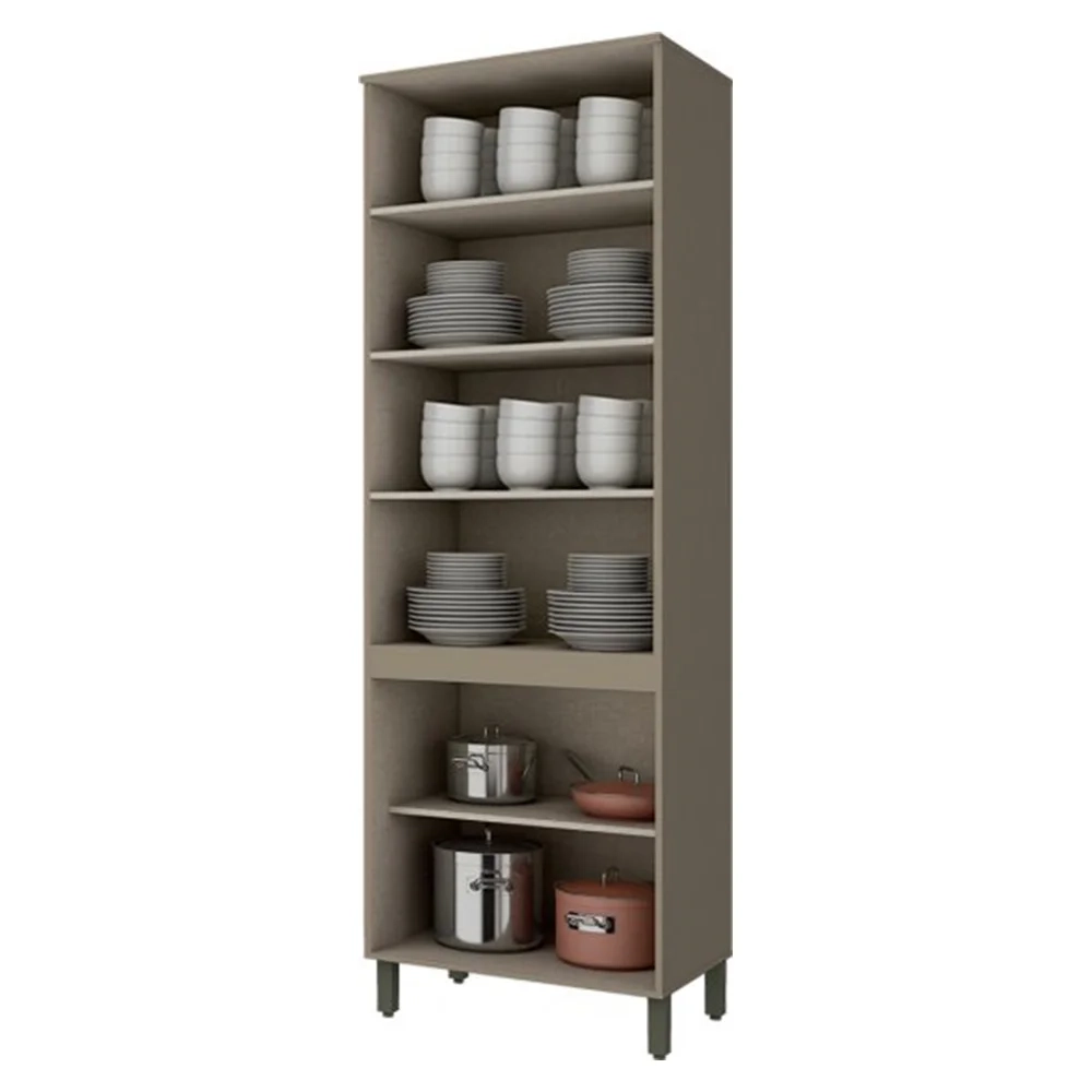 Cristaleira Para Cozinha 4 Portas Connect Duna/Cristal - Henn