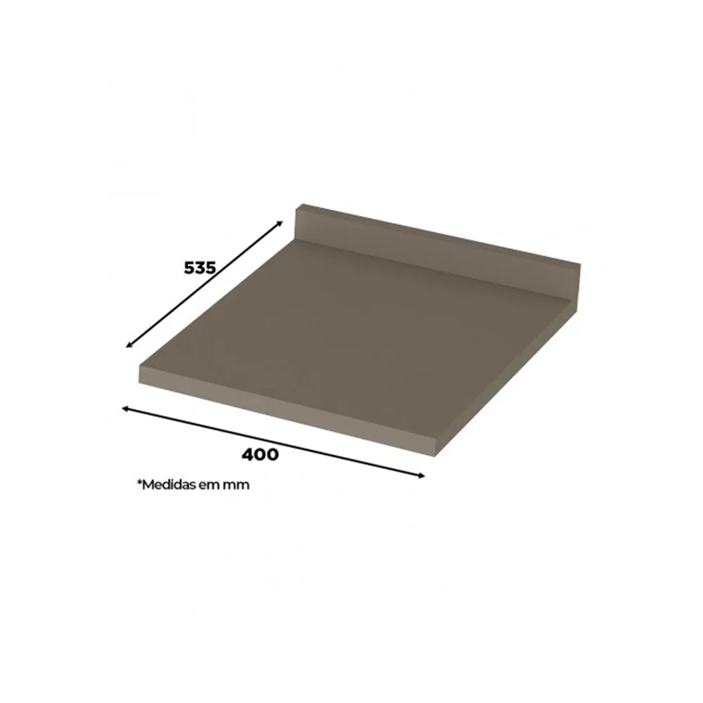 Tampo Para Balcão 40cm 100% MDF Connect Duna - Henn