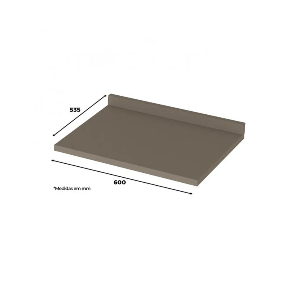 Tampo Para Balcão 60cm 100% MDF Connect Duna - Henn