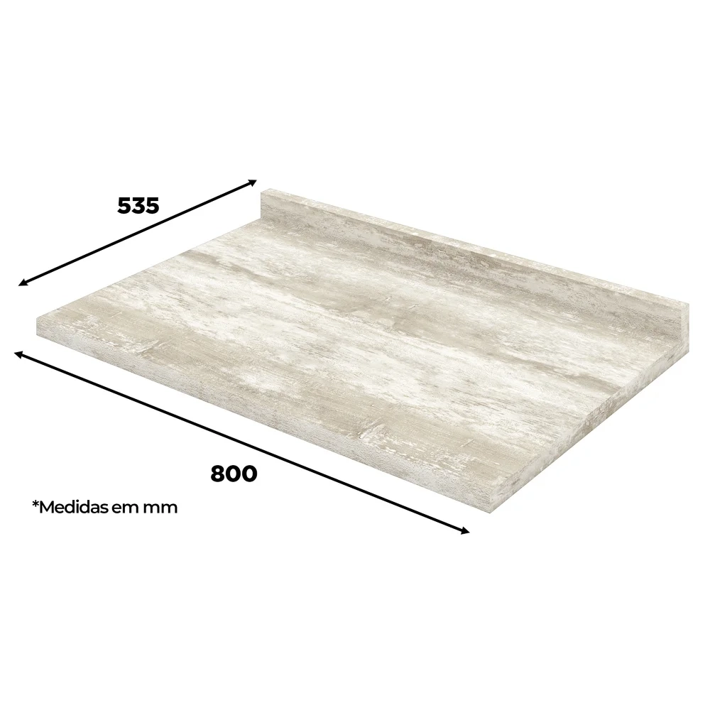 Tampo Para Balcão 80cm Americana Calcare - Henn