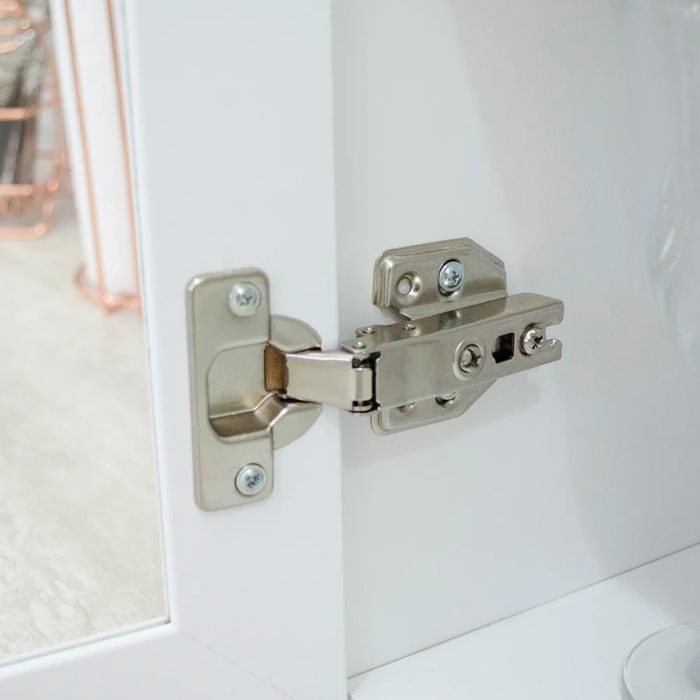 Armário Aéreo 120cm 2 Portas de Vidro 1 Porta Fechada 100% MDF Americana Branco HP - Henn