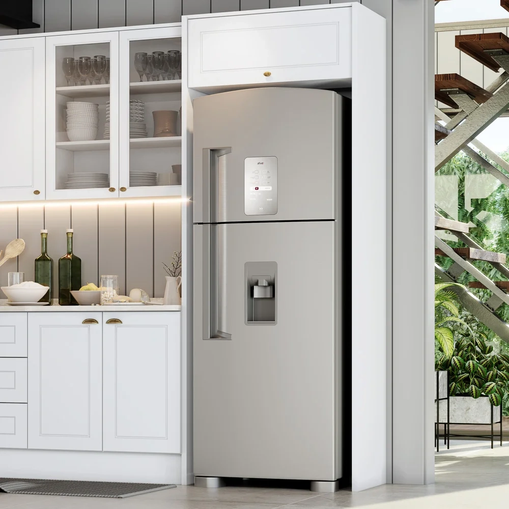 Painel Lateral de Fechamento para Cozinha 49cm 100% MDF Americana Branco HP - Henn