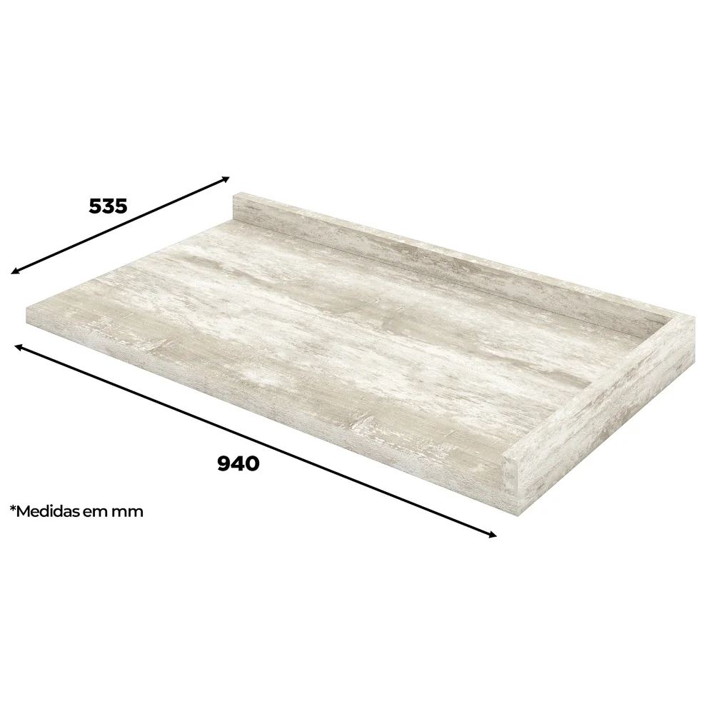 Tampo Para Balcão 94cm 100% MDF Americana Calcare - Henn