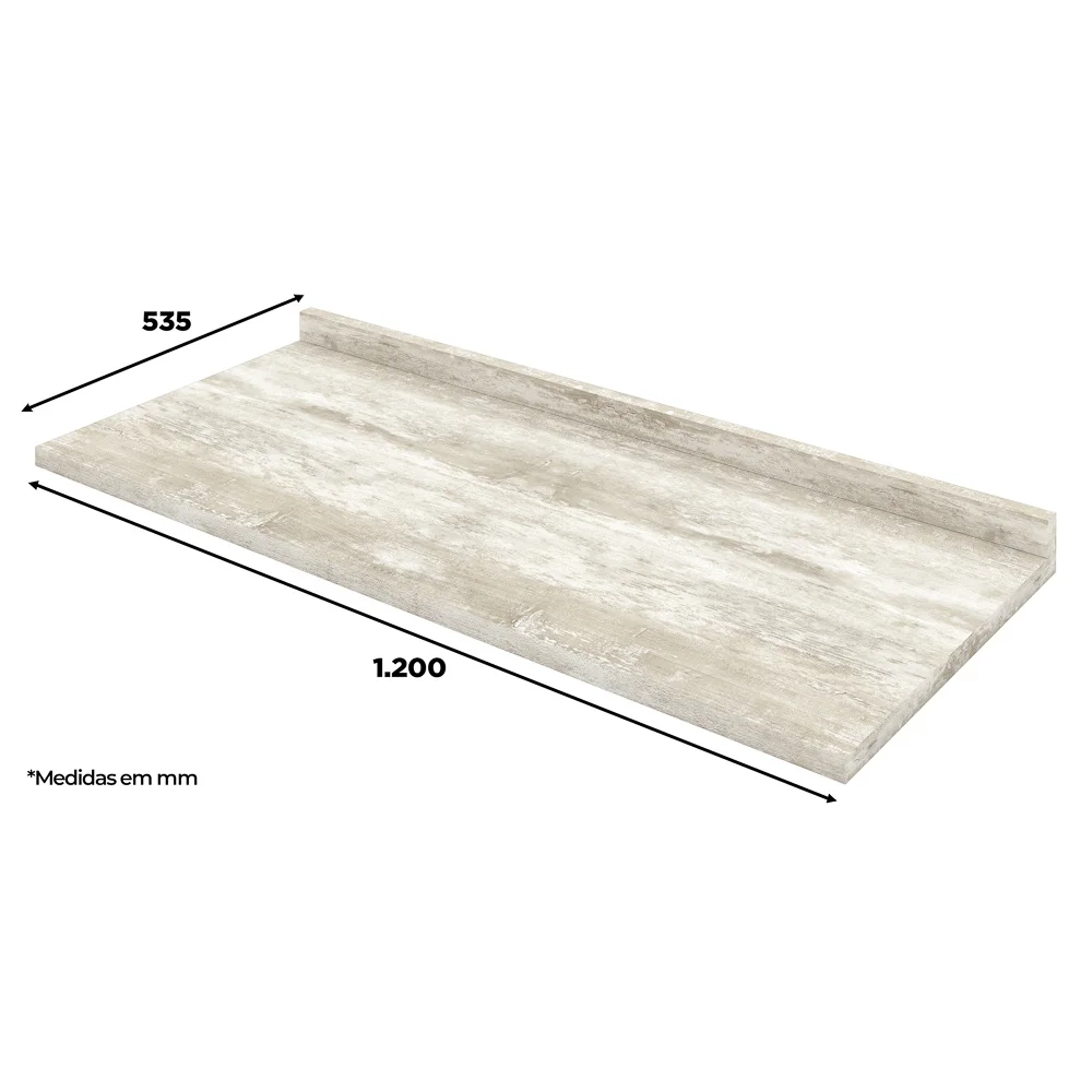 Tampo Para Balcão 120cm Americana Calcare - Henn