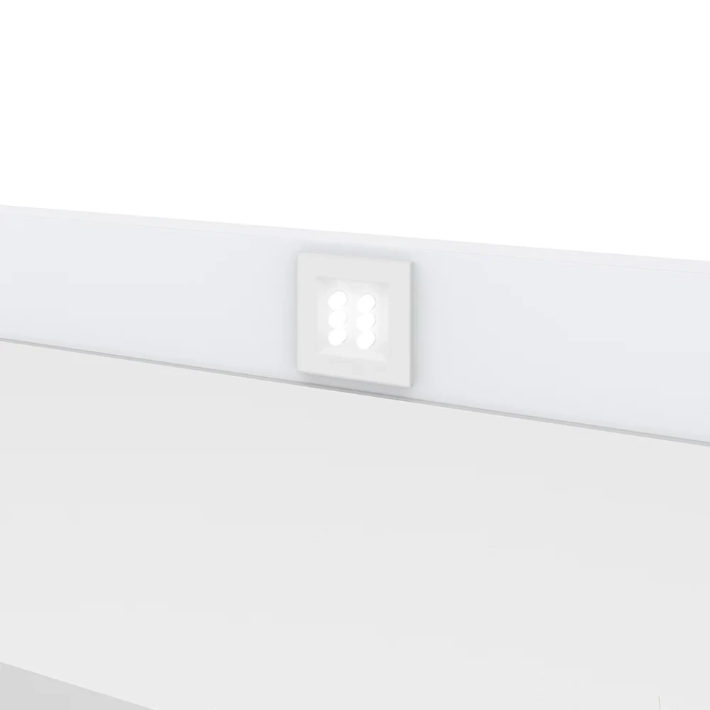 Penteadeira Camarim Com Espelho 2 Gavetas Daila Branco - Henn