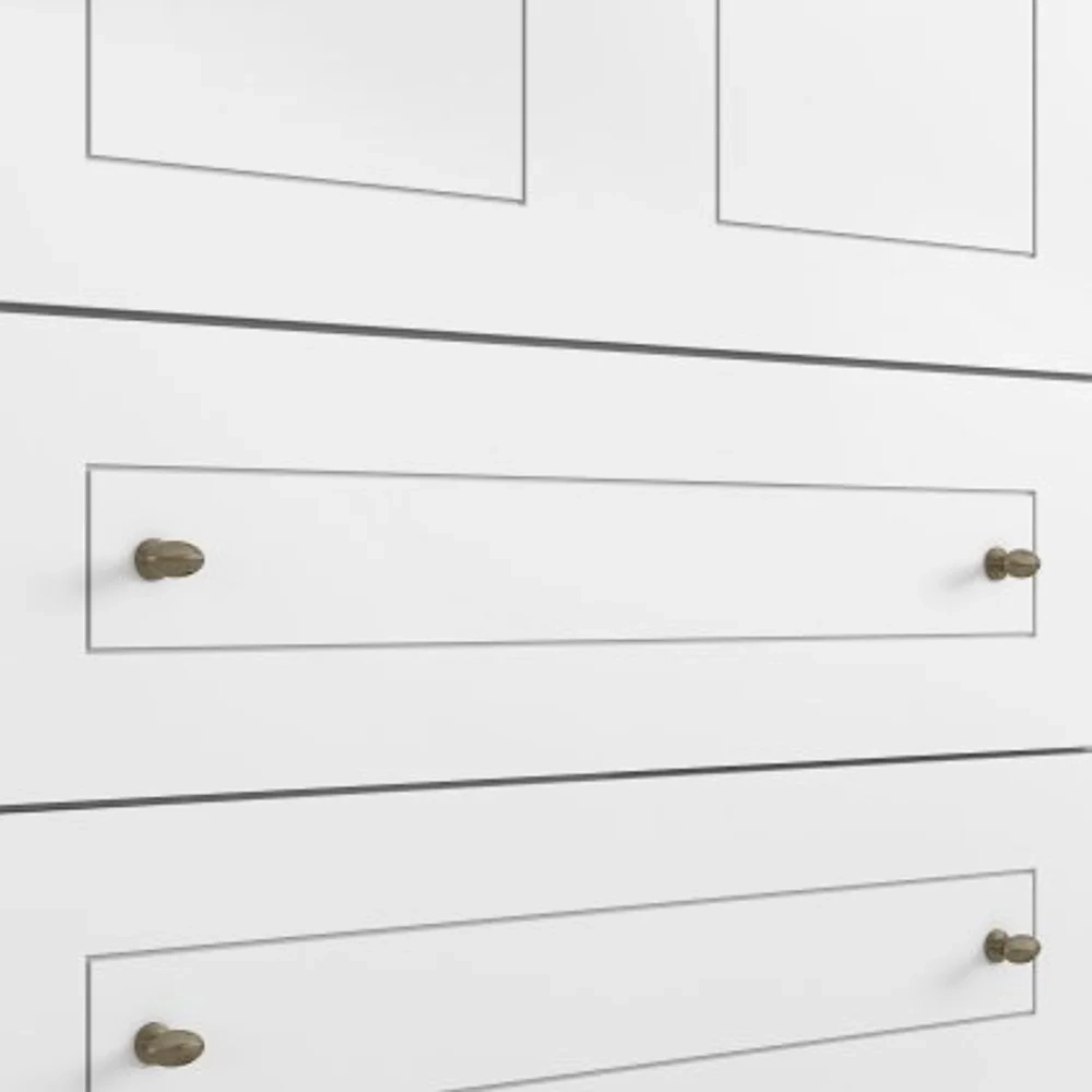 Guarda Roupa Infantil 4 Portas 4 Gavetas Americano Branco - Henn