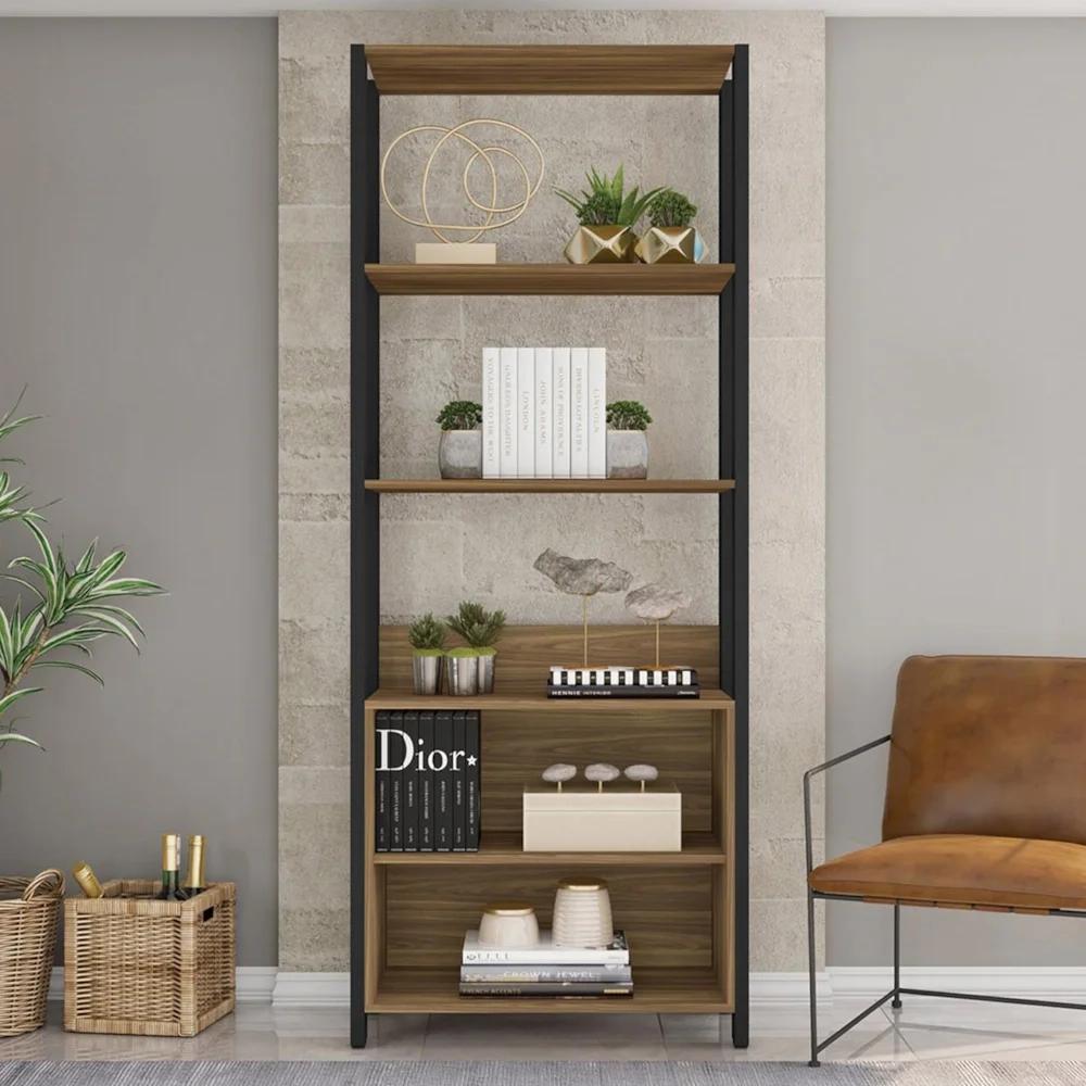 Guarda Roupa Solteiro Closet 73cm Prateleira Una Mel/Preto C01 - Mpozenato