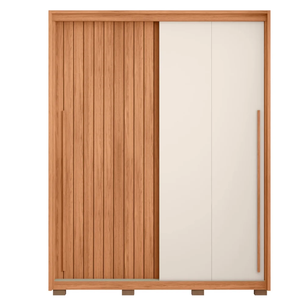 Guarda Roupa Casal 179cm Com 2 Portas Sabin Freijó/Off C01 - Mpozenato