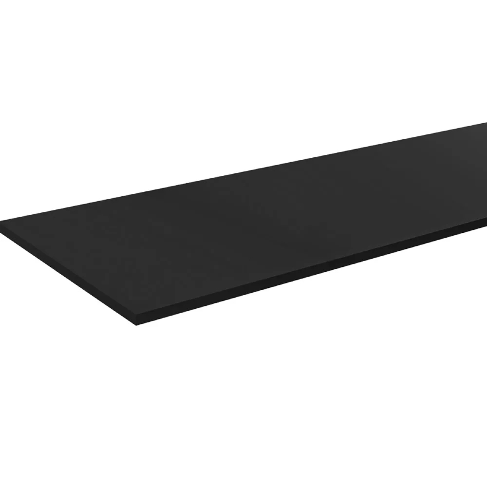 Tampo Para Balcão de Cozinha 160cm MDP Preto    - AJL Móveis