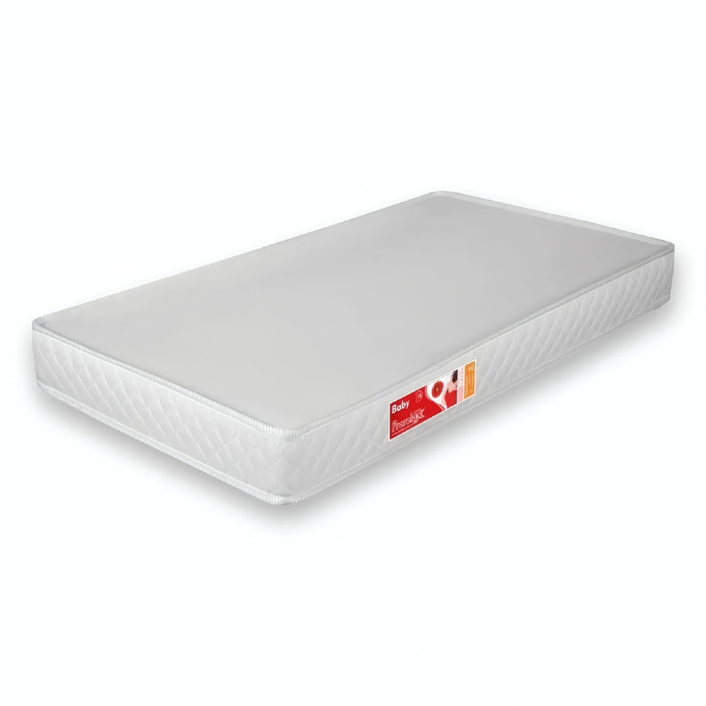 Colchão Para Berço Liso Branco 130 x 60 x 10 cm D18 - Prorelax