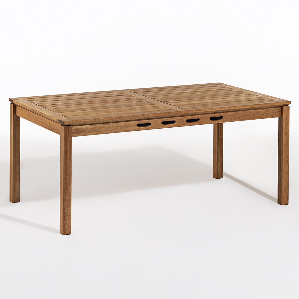 Mesa Madeira 6 Lugares 180cm Área Gourmet Tenza Jatobá/Preta C17 - Mpozenato