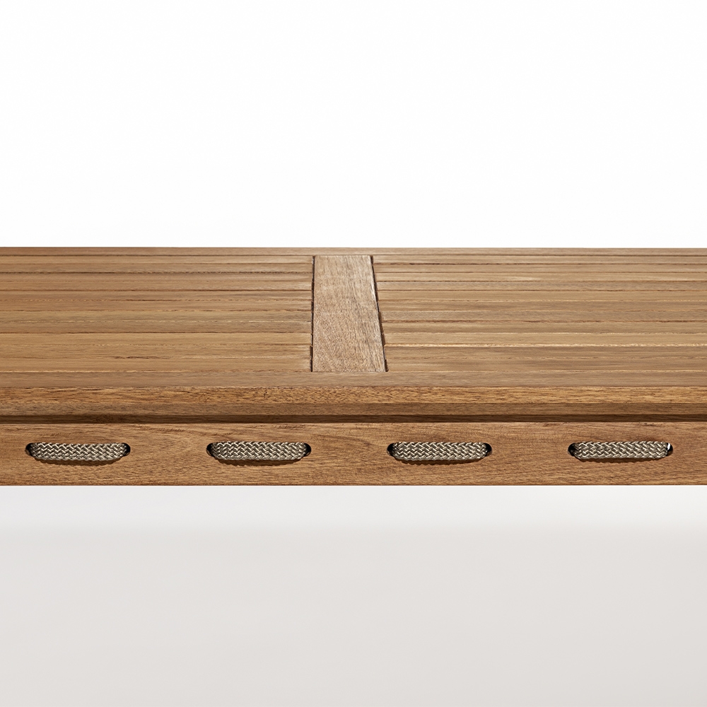 Mesa Madeira 180cm 2 Bancos Gourmet Tenza Jatobá/Rami C17 - Mpozenato