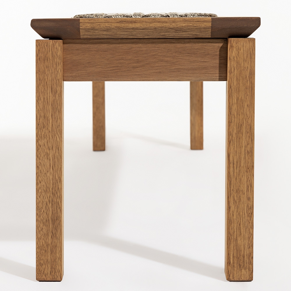 Mesa Madeira 180cm 2 Bancos Gourmet Tenza Jatobá/Rami C17 - Mpozenato