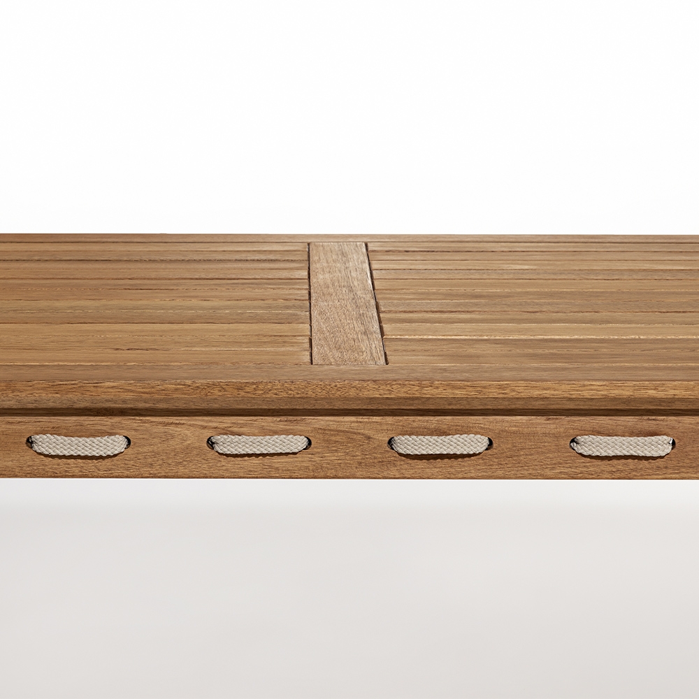 Mesa Madeira 180cm 6 Cadeiras Gourmet Tenza Jatobá/Areia C17 - Mpozenato