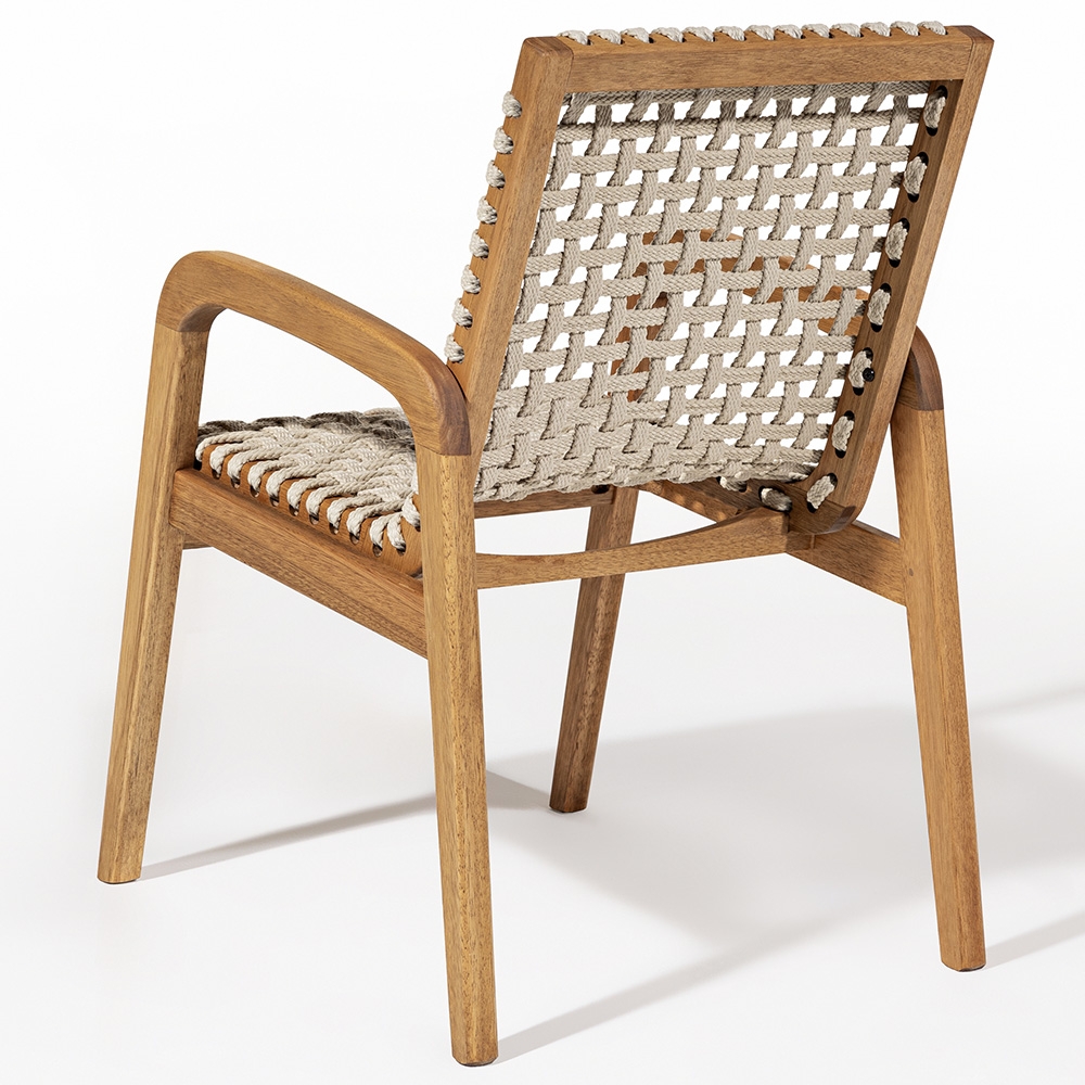 Mesa Madeira 180cm 6 Cadeiras Gourmet Tenza Jatobá/Areia C17 - Mpozenato