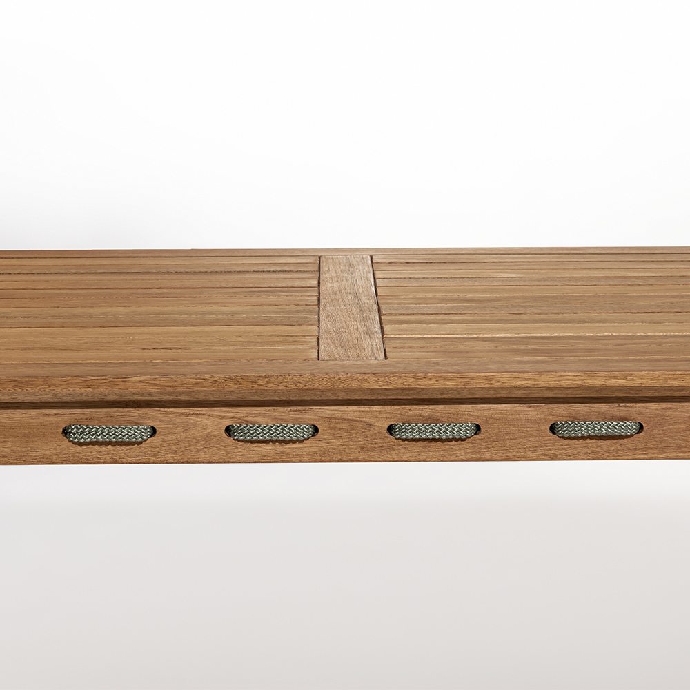 Mesa Madeira 180cm 4 Cadeiras e 1 Banco Gourmet Tenza Jatobá/Verde Olivia C17 - Mpozenato
